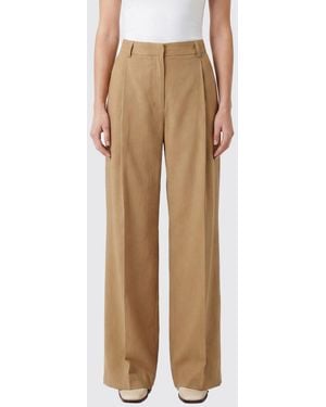 Tela Wide Twill Trousers - Natural