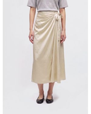 Aspesi Viscose Wrap Skirt - Natural