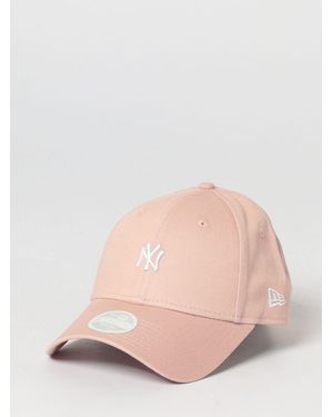 KTZ 9Twenty New York Yankees Mlb Mini Logo Cotton Cap With Embroidered Logo - Pink