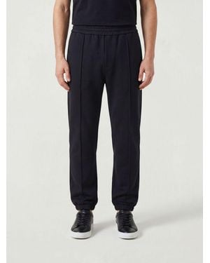 Valentino Cotton Blend Jogging Trousers With Vlogo Signature Detail - Blue