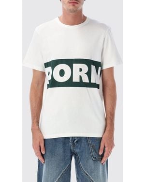 JW Anderson Logo Print Crew Neck Cotton T-Shirt - White