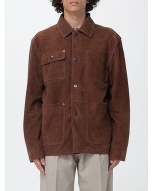 Paolo Pecora Suede Leather Jacket - Brown
