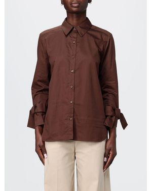 Hanita Classic Cotton Shirt - Brown