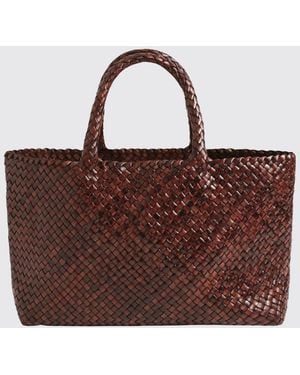 Manebí Bali Woven Leather Bag - Brown