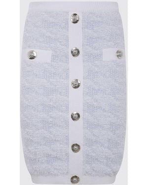 Balmain Gonna Midi - Blu