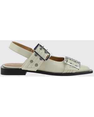Ganni Ballet Flats - White