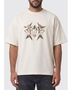 Gcds Cotton Graphic Print T-Shirt - Natural