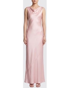 Norma Kamali Satin Slip Dress - Pink