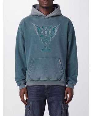 Represent Felpa Con Cappuccio - Blu