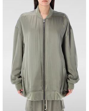 Rick Owens Viscose Blend Bomber Jacket - Gray