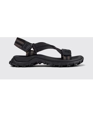 Camper Drift Trail Striped Recycled Polyester Sandals - White