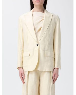 Tela Linen Blend Single-Breasted Blazer - Natural