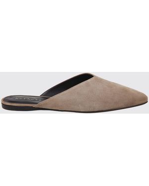 Herbert Levine Homebody Suede Mules - Natural