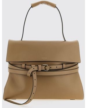 Moschino Tie Me Nappa Leather Bag - Natural