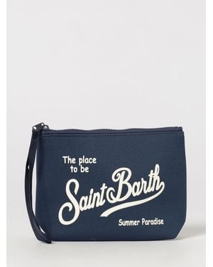 MC2 Saint Barth Aline Mc2 Neopren-Pochette Mit Saint Barth Logo - Blau