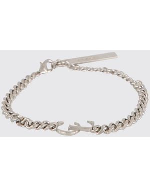 Christian Louboutin Verstellbares Bronze-Armband Mit Karabinerverschluss Und Logo - Natur