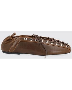 Ganni Ballet Flat - Brown