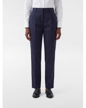 Aspesi Pantalon Skinny En Coton Taille Mi-Haute À La Coupe Slim - Bleu