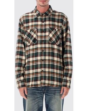Filson Kariertes Flanellhemd Mit Geknöpften Aufgesetzten Taschen - Grün