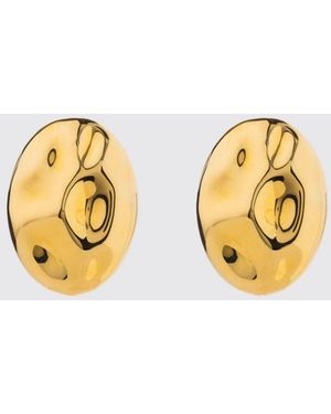 FEDERICA TOSI Rock 18Kt Plated Bronze Earrings - Metallic