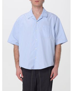 Ami Paris Striped Cotton Shirt - White