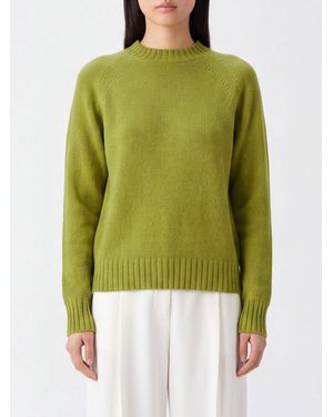 Drumohr Slim Fit Ribbed Lambswool Turtleneck Sweater - Green