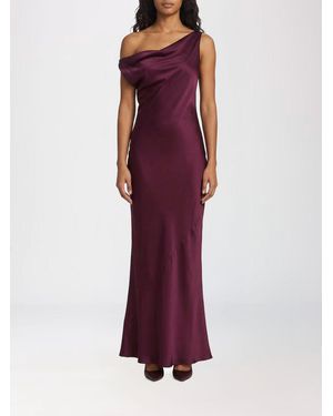 Norma Kamali Satin Long Dress - Purple