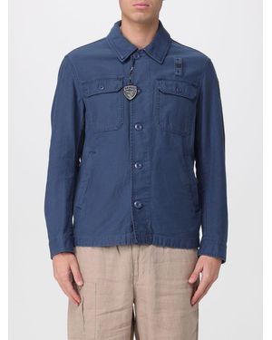 Blauer Cotton Shirt Jacket - Blue