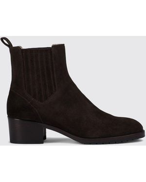 Doucal's Chelsea-Boots Aus Veloursleder Mit Elastischen Einsätzen - Schwarz