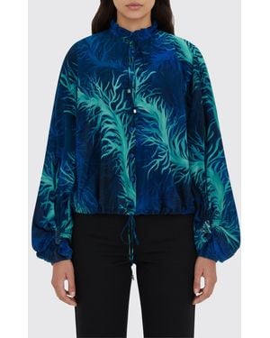 F.R.S For Restless Sleepers F.R. For Restless Sleepers Printed Silk Blouse F.R. For Restless Sleepers - Blue