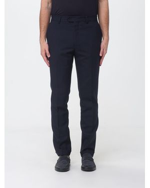 Fay Slim Fit Virgin Wool Trousers - Blue