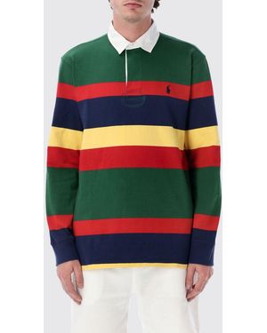 Polo Ralph Lauren Long-Sleeve Piqué Cotton Polo Shirt - Green