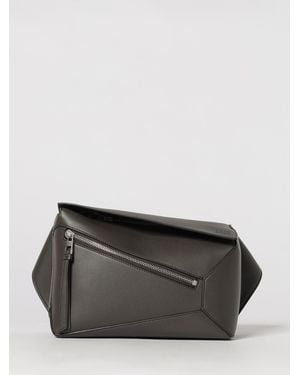 Loewe Puzzle Leather Belt Bag - Grey