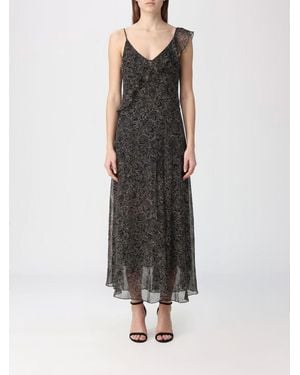 Isabel Marant Floral Viscose Dress - Black
