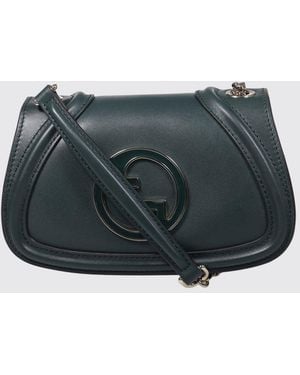 Gucci Leather Blondie Bag - Grey