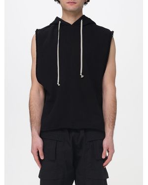 Rick Owens Sleeveless Cotton Sweatshirt - Black