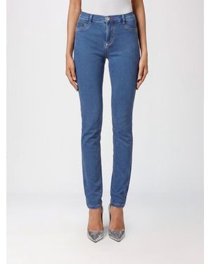 Philipp Plein High-Waisted Skinny Stretch Denim Jeans - Blue
