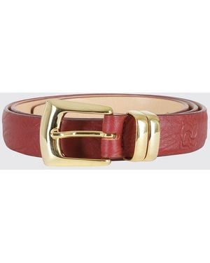 Magda Butrym Natural Grain Leather Belt - White
