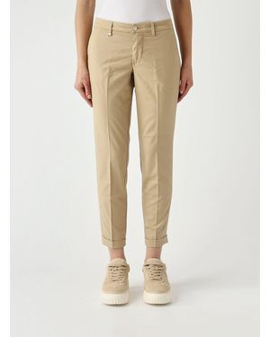 Fay Cotton Chino Pants - Natural