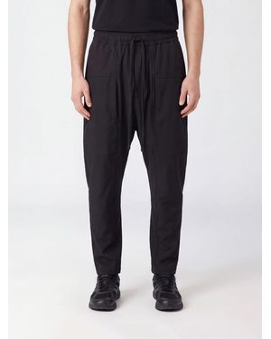 Thom Krom Stretch Technical Fabric Jogging Pants With Drawstring - Black