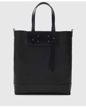 Maison Margiela Grained Leather Bag - Black