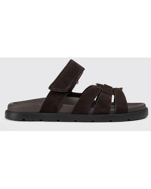 Doucal's Suede Sandals - Black