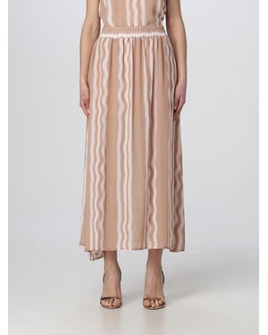 ARMANI EXCHANGE Gonna Midi A Righe - Rosa