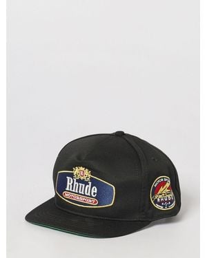 Rhude Cotton Blend Baseball Cap - Black