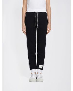 Thom Browne Cotton Jogging Trousers - Black
