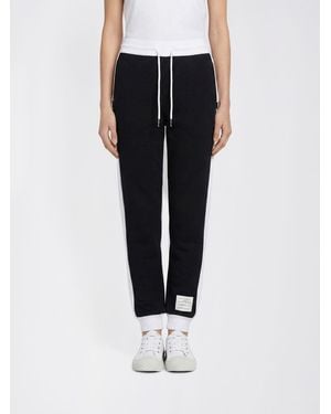 Thom Browne Cotton Jogging Trousers - Black