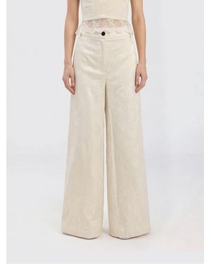 Pinko Ivy Palazzo Pants - Natural