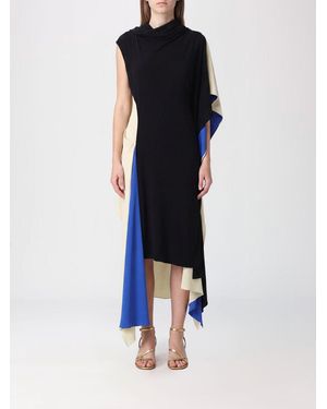 Loewe Asymmetric Viscose Dress - Blue