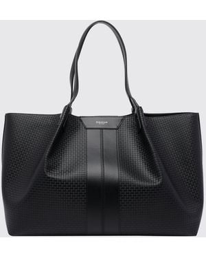 Serapian Embossed Leather Bag - Black