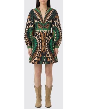 FARM Rio Heart Deco Mini Dress - Green